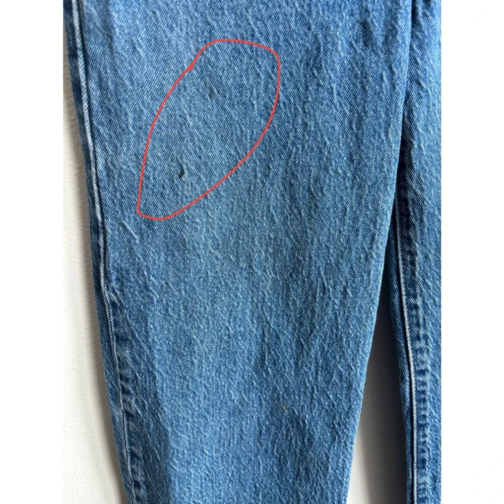 Levis Ribcage Straight Ankle Jean Women Medium Wash Blue High Rise (fits 25x27) - Picture 7 of 12